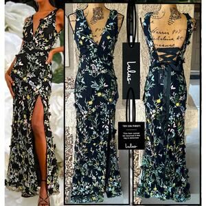 Lulu's Floral Maxi Dress